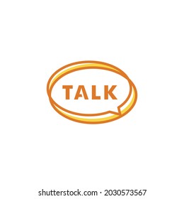 Sprechen Sie mit einem Luftblasen-Logo. Chat-Symbol, Vektorlogotype 