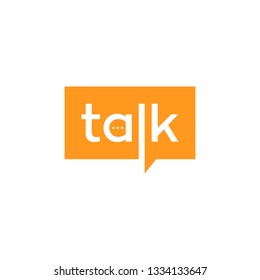 Talk Logo Design Stock Vector (Royalty Free) 1334133647 | Shutterstock