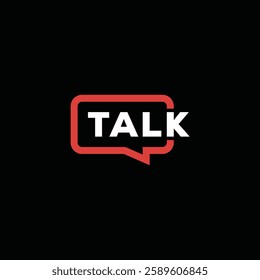 talk logo design, rectangle Sound bubbles graphic vector icon
