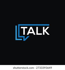 Diseño del logotipo de la charla, Plantilla gráfica del Vector de las burbujas del sonido del rectángulo	