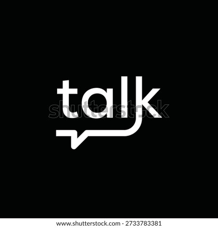 talk logo design, rectangle Sound bubbles graphic vector template