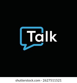 talk logo design, sound bubble graphic vector icon