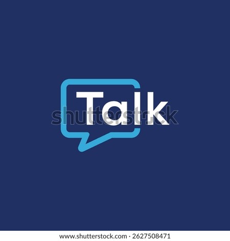 talk logo design vector, sound bubble graphic vector icon