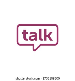 Talk Logo Design Vector Template