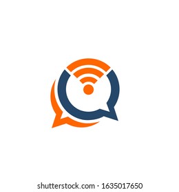 talk logo modern sign template