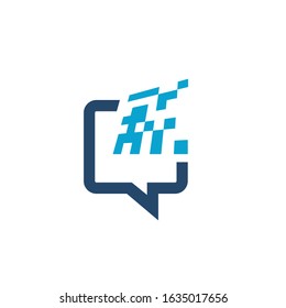 talk logo modern sign template