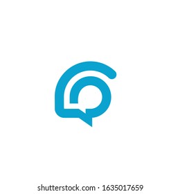 talk logo modern sign template