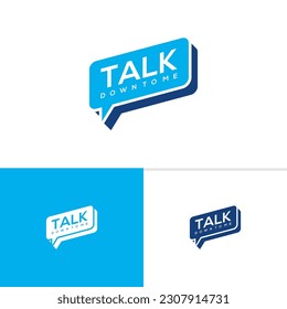 Talk logo template, Creative Talk logo design vector, Podcast logo concepts