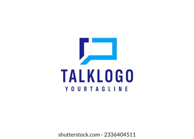 talk logo vector icon illustration