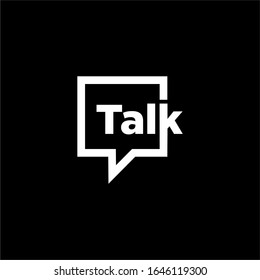 talk logo vector modern illustration graphic abstract template premium
