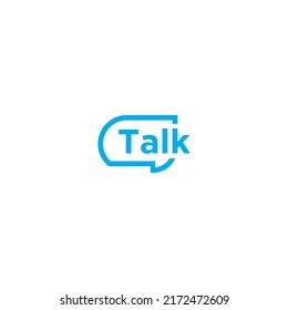 talk logo vector modern illustration graphic abstract template premium, different speech bubbles and chat symbol. Discussion, conversation and communication, teamwork and cooperation vector icon