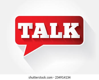 Talk message bubble, vector background