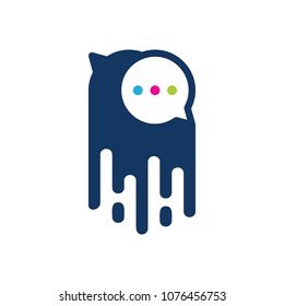 Talk Paint Logo Icon Design