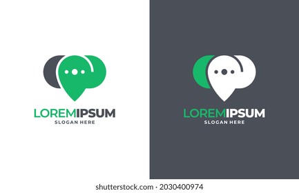 Talk Point logo designs concept vector illustration, Consulting logo designs concept template symbol icon