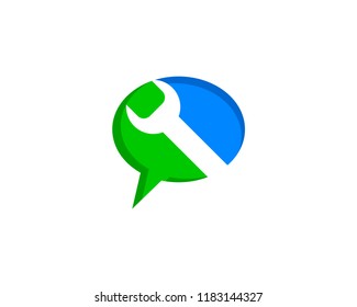 Talk Repair Logo Icon Design