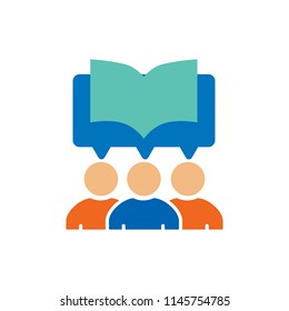 Talk School And Education Logo Icon Design