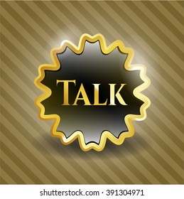 Talk glänzender Button