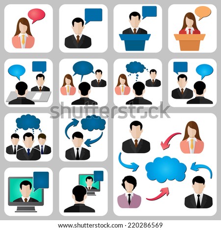 Talk social icon user blak on white background
