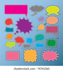 talk, speak, chat, thoughts signs, vector