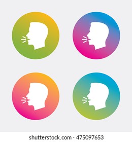 Talk Speak Icon Loud Noise Symbol Stock Vector (royalty Free) 475097653 