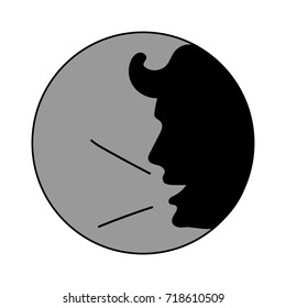 Talk or speak icon vector design