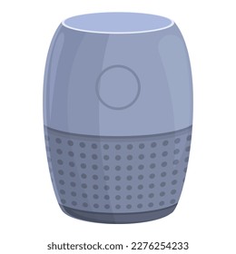 Vector de dibujos animados de iconos de altavoz de llamadas. Dispositivo inteligente. Música de control