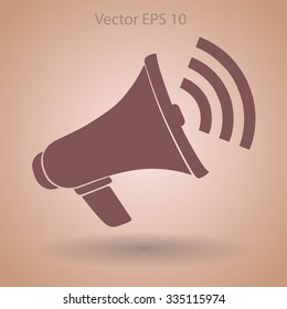 talk to the speaker vector icon