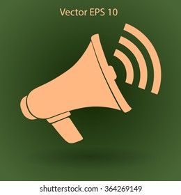 talk to the speaker vector icon