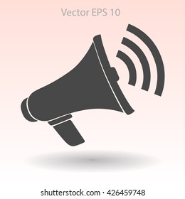 talk to the speaker vector icon