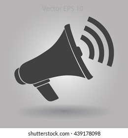 talk to the speaker vector icon
