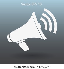 talk to the speaker vector icon