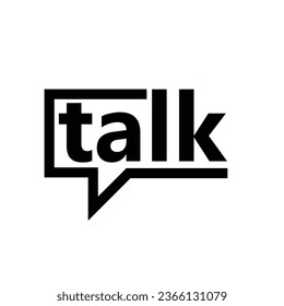 Design-Vorlage für das Logo des Talk-Chats