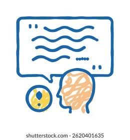 Vector de dibujo de icono de doodle de trazo de conversación. signo de trazo de conversación. ilustración de símbolo aislado