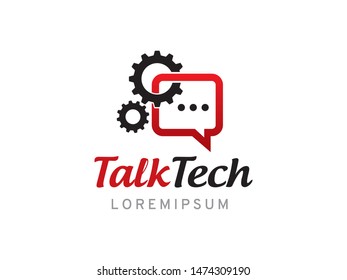 Talk technology logo symbol or icon template