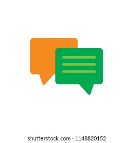 Talk Testimonial Logo Icon Design