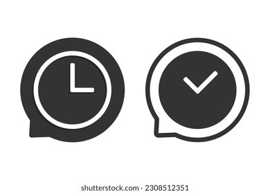 Talk time icon. illustration vector
