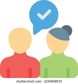ilustración de talk Vector en un fondo transparente. Símbolos de calidad superior. Iconos vectoriales de color de línea para el concepto y el diseño gráfico. 
