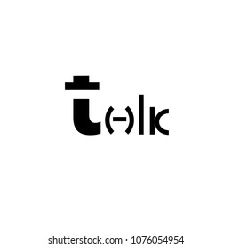 Talk vector logo. Communication logo. Chat logo