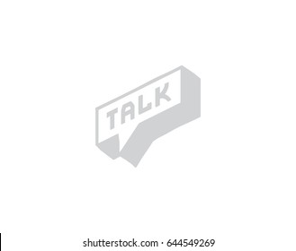 Talk vector logotype