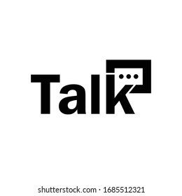 Talk Word Mark Logo Talk Word Stock Vector (Royalty Free) 1685512321 ...