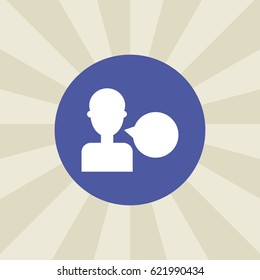 talker icon. sign design. background