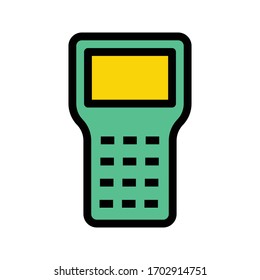 Flachfarbsymbol von Talkie-Vektorillustration 