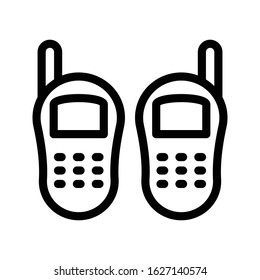 talkie vector thin line icon 