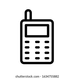 talkie vector thin line icon 