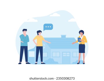 están hablando del concepto de tendencia de pagos contractuales ilustración plana