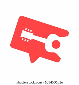 Talking about Music Logo Icon