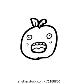 talking apple cartoon