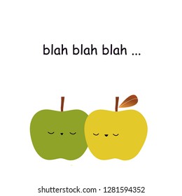 Talking Apple Fruit Like a Happy Friendship