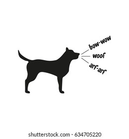 Talking Barking Dog Silhouettes