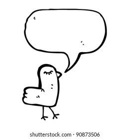 talking bird cartoon